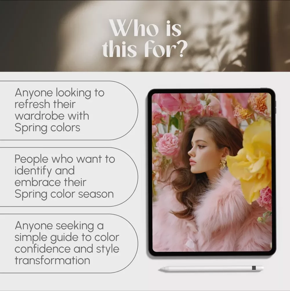 Spring Into Color: Your Ultimate Guide to the Vibrant Spring Palette – eBook for Fashion, Style & Color Season Tips