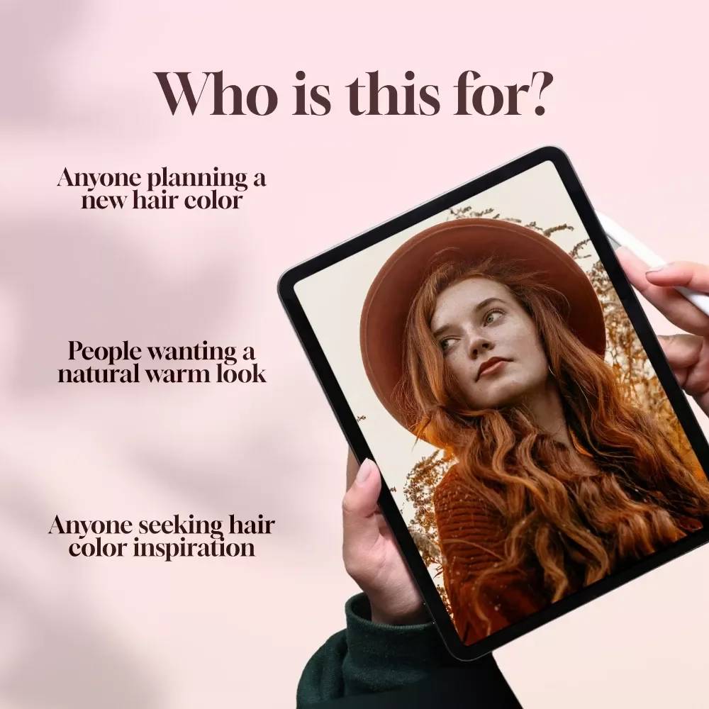 Embrace the Glow of True Autumn Hair | Digital Guide for True Autumn Hair Color Tips, Shades & Styling Inspiration
