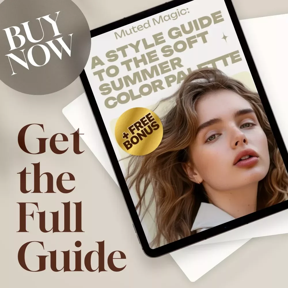 Muted Magic: A Style Guide to the Soft Summer Color Palette – Seasonal Color Analysis eBook for Soft Summer Wardrobe Planning | Digital Download