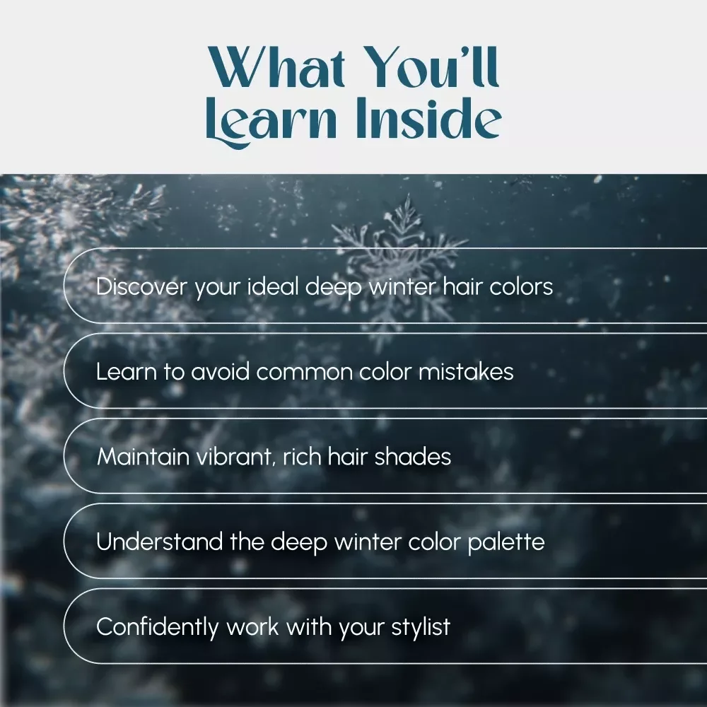 Bold, Cool & Unforgettable: Your Ultimate Deep Winter Hair Color Guide - Perfect for Deep Winter Beauties