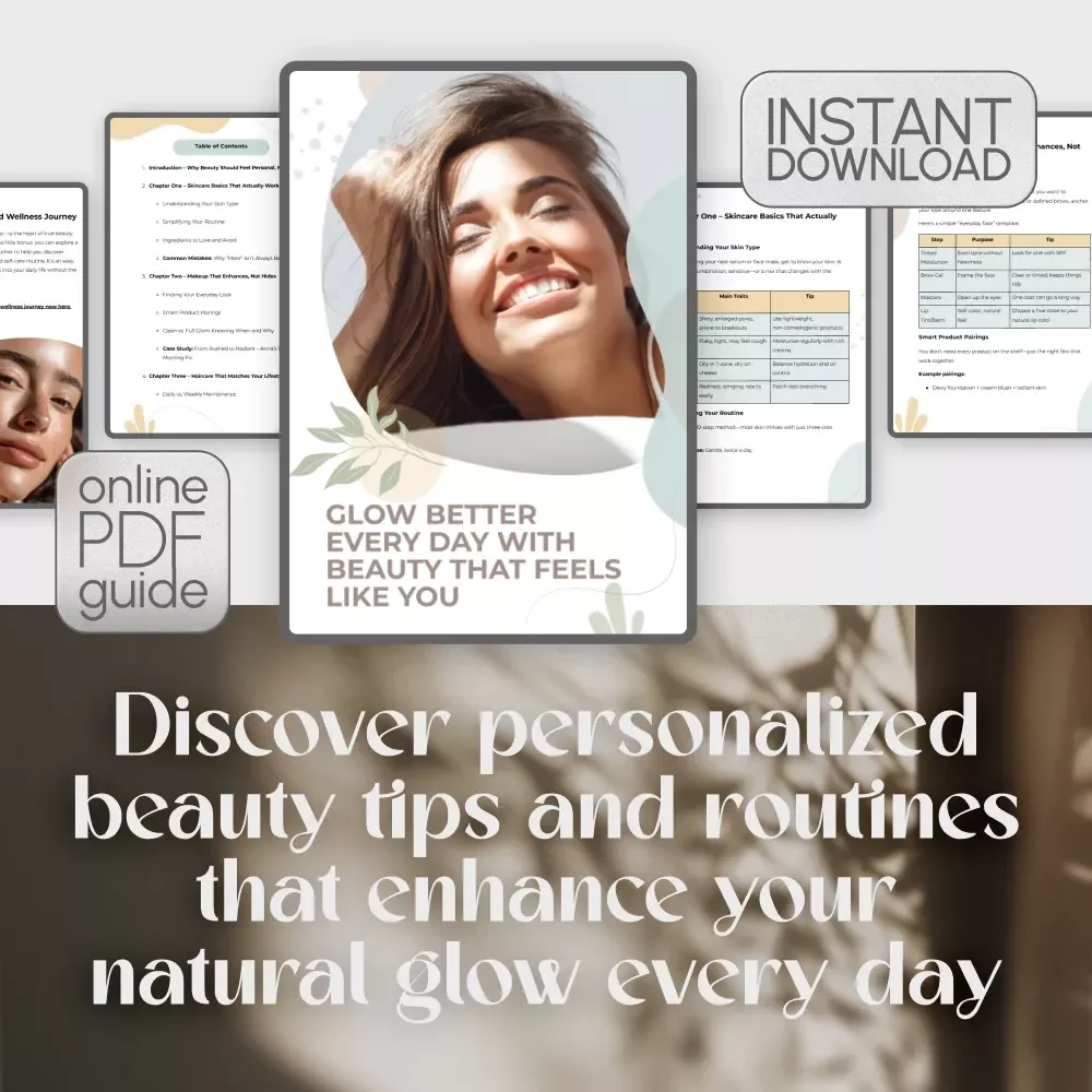 Glow Better Every Day with Beauty that Feels Like You – A Personalized Beauty Guide with Skincare, Makeup, Haircare, and Mindset Tips