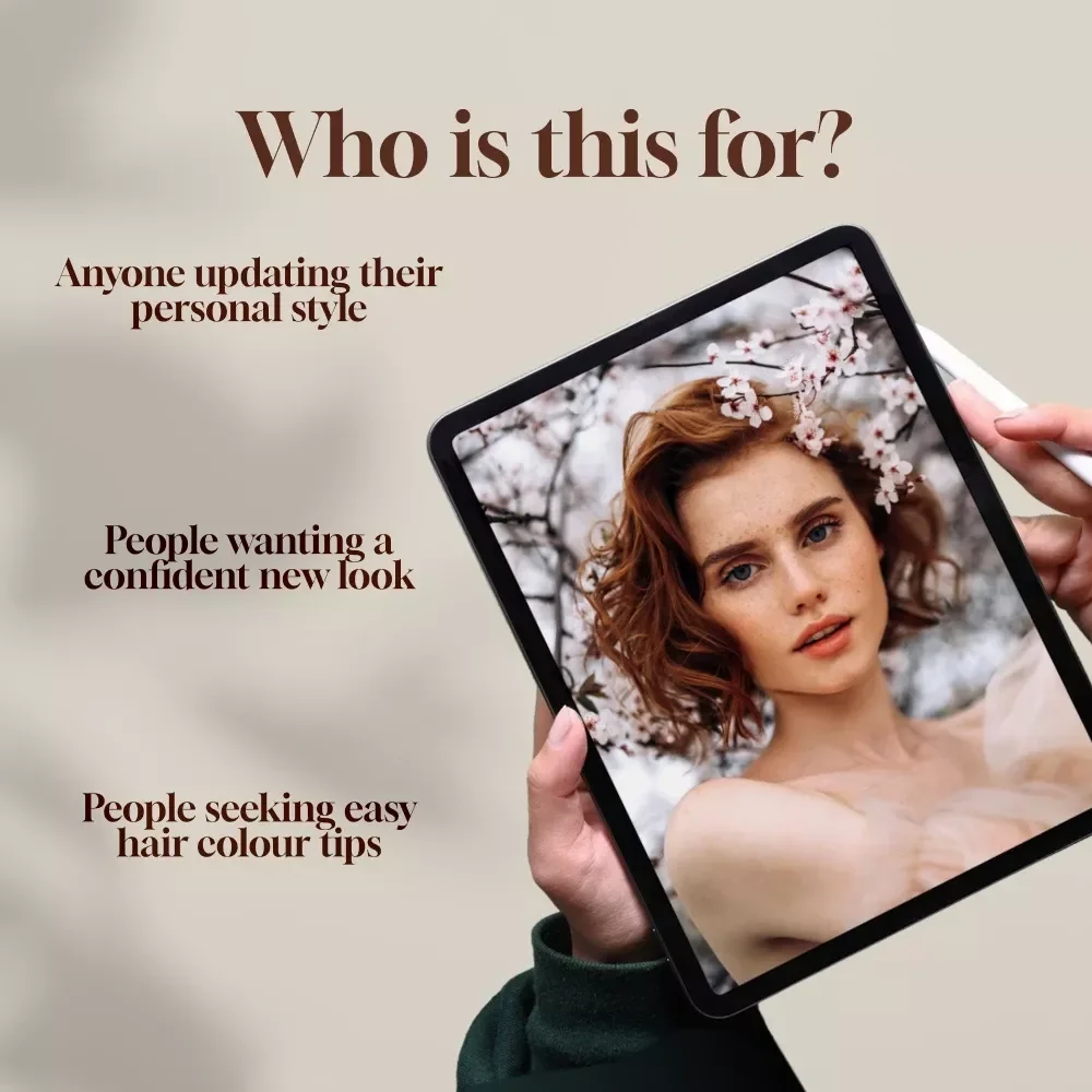 Glow Softly: A Light Spring Hair Colour Guide | Digital Download eBook for Choosing Light Spring Hair Colours