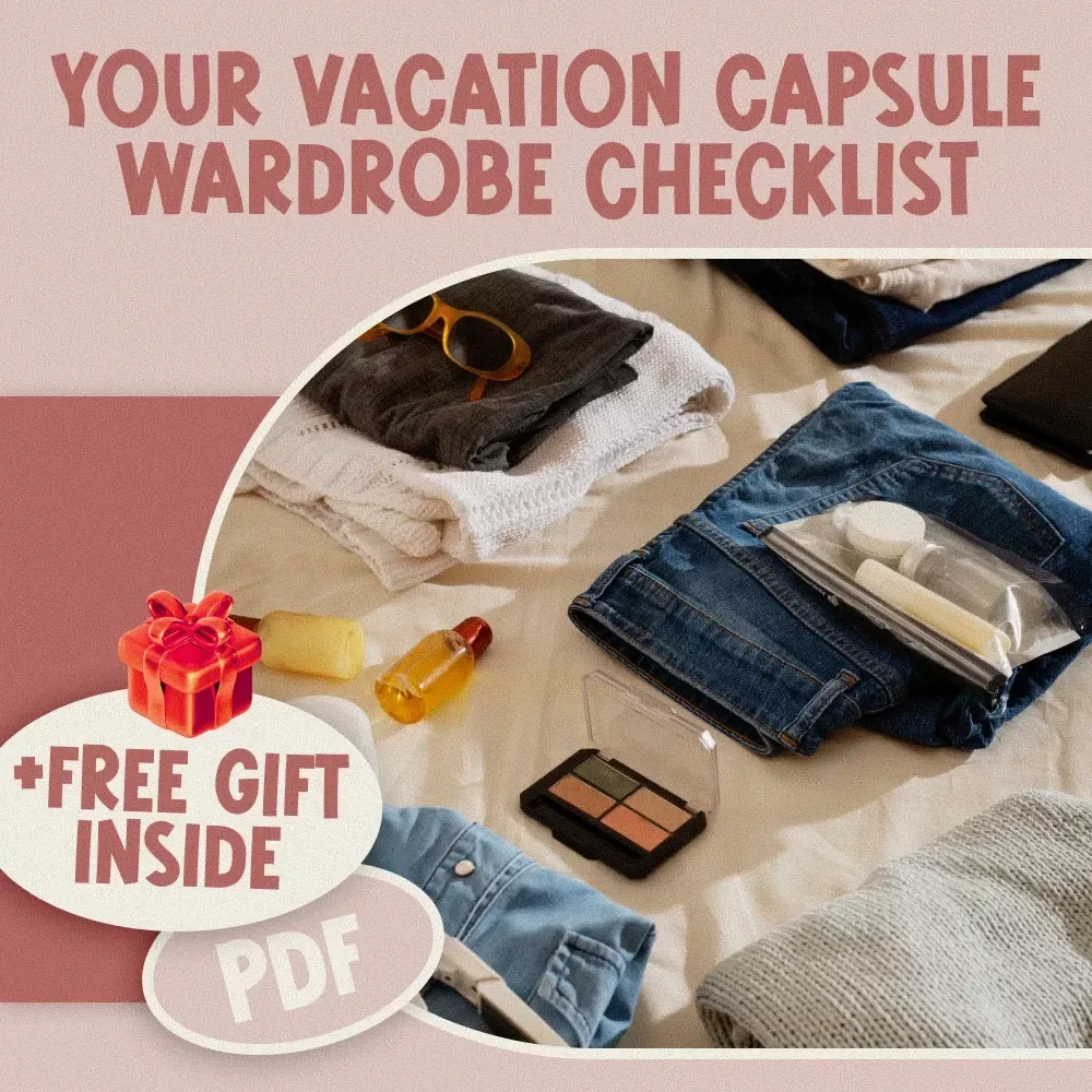 Your Vacation Capsule Wardrobe Checklist – Travel Light & Stylish, Vacation Capsule Wardrobe PDF, Mix-and-Match Packing List, Digital Download