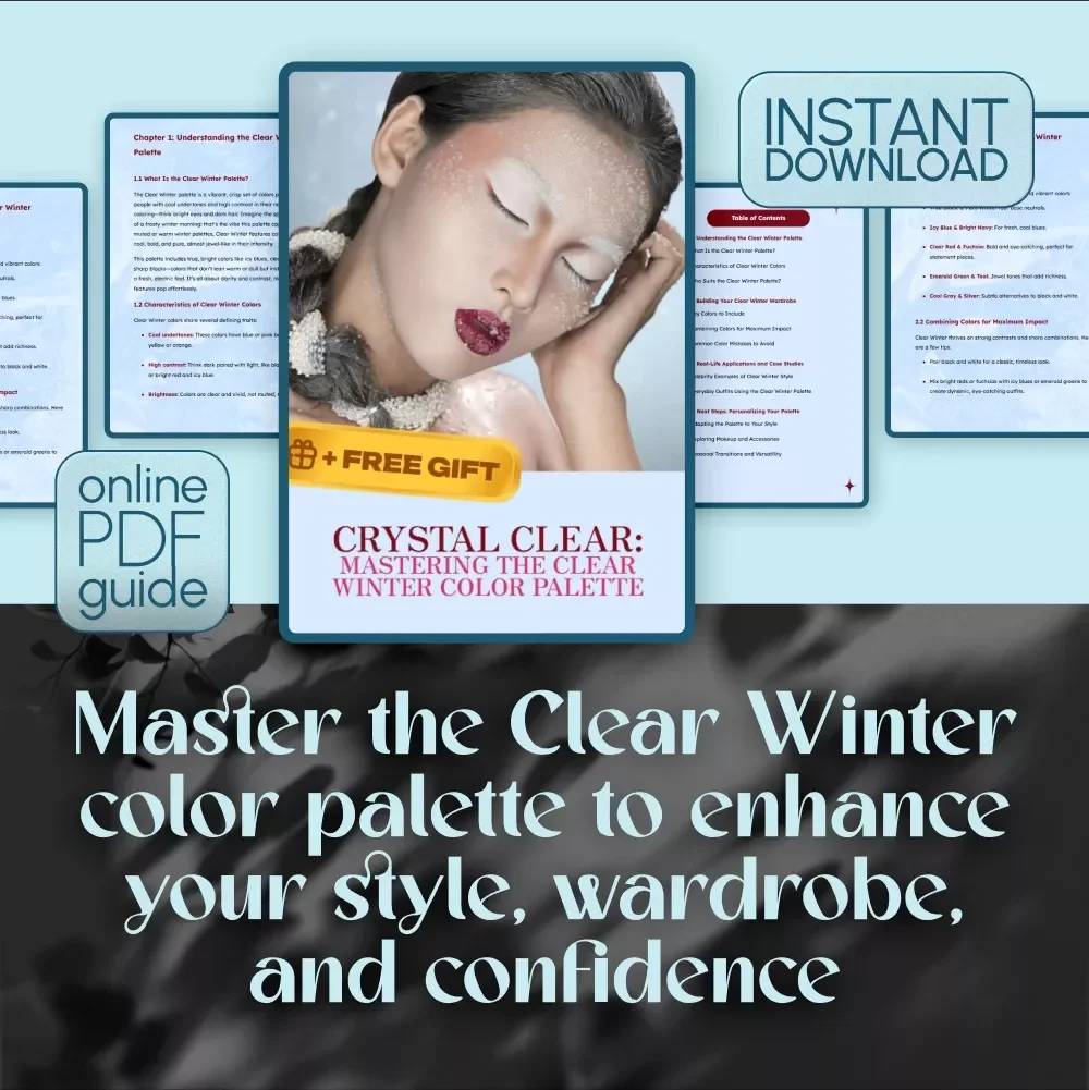 Crystal Clear: Mastering the Clear Winter Color Palette Guide - Color Palette for Clear Winter Wardrobe & Style