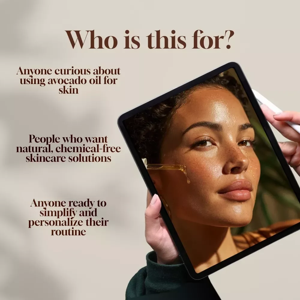 Nourish and Renew Your Skin with Avocado Oil Magic | Guide for Glowing Skin | Avocado Oil for Skin eBook | Natural Skincare Ritual PDF