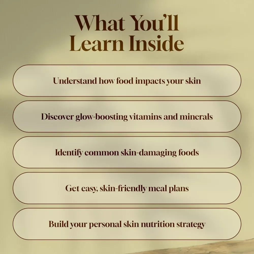 Glow from Within: The Guide to Radiant Skin Through Smart Eating | Healthy Skin Diet eBook | Digital Download Guide for Clear, Glowing Skin