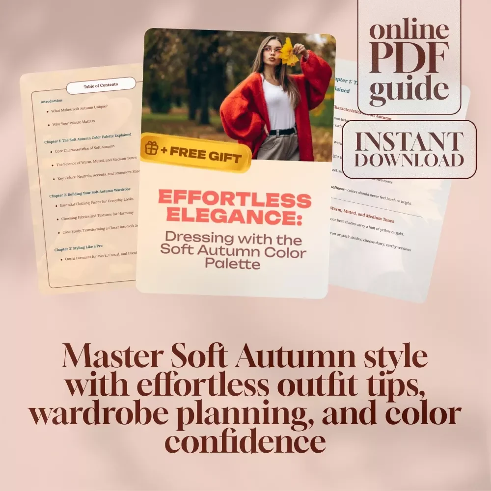 Effortless Elegance: Dressing with the Soft Autumn Color Palette – Digital Style Guide for Soft Autumn Clothing and Wardrobe Building