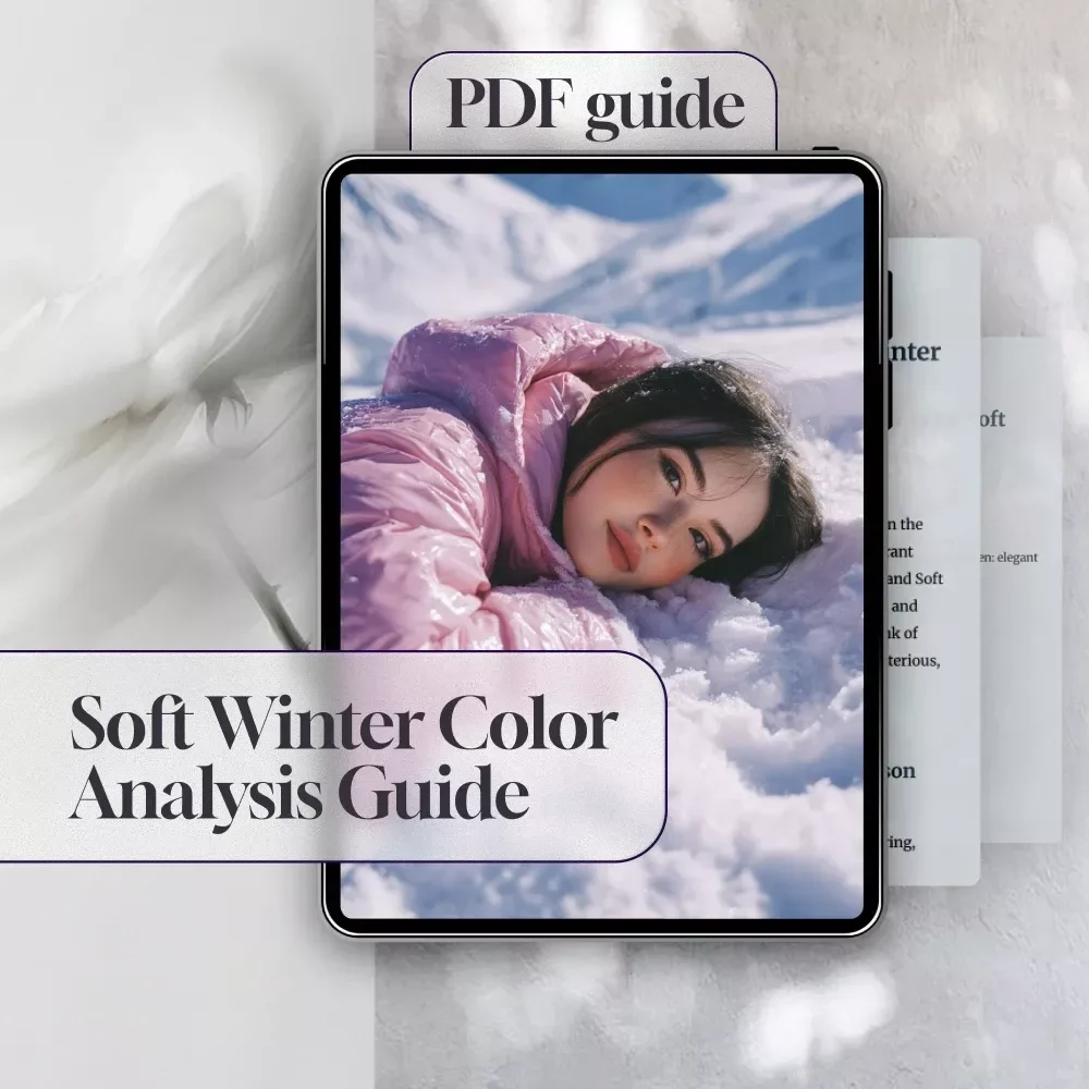 A Guide to Soft Winter Color Analysis | Digital Download for Personal Color Analysis, Wardrobe Planning & Style Transformation