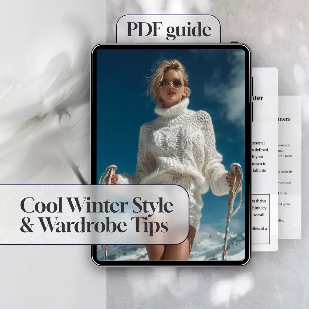 A Cool Winter Color Analysis Guide | Seasonal Color Palette eBook | Cool Winter Style & Wardrobe Tips | Digital Download