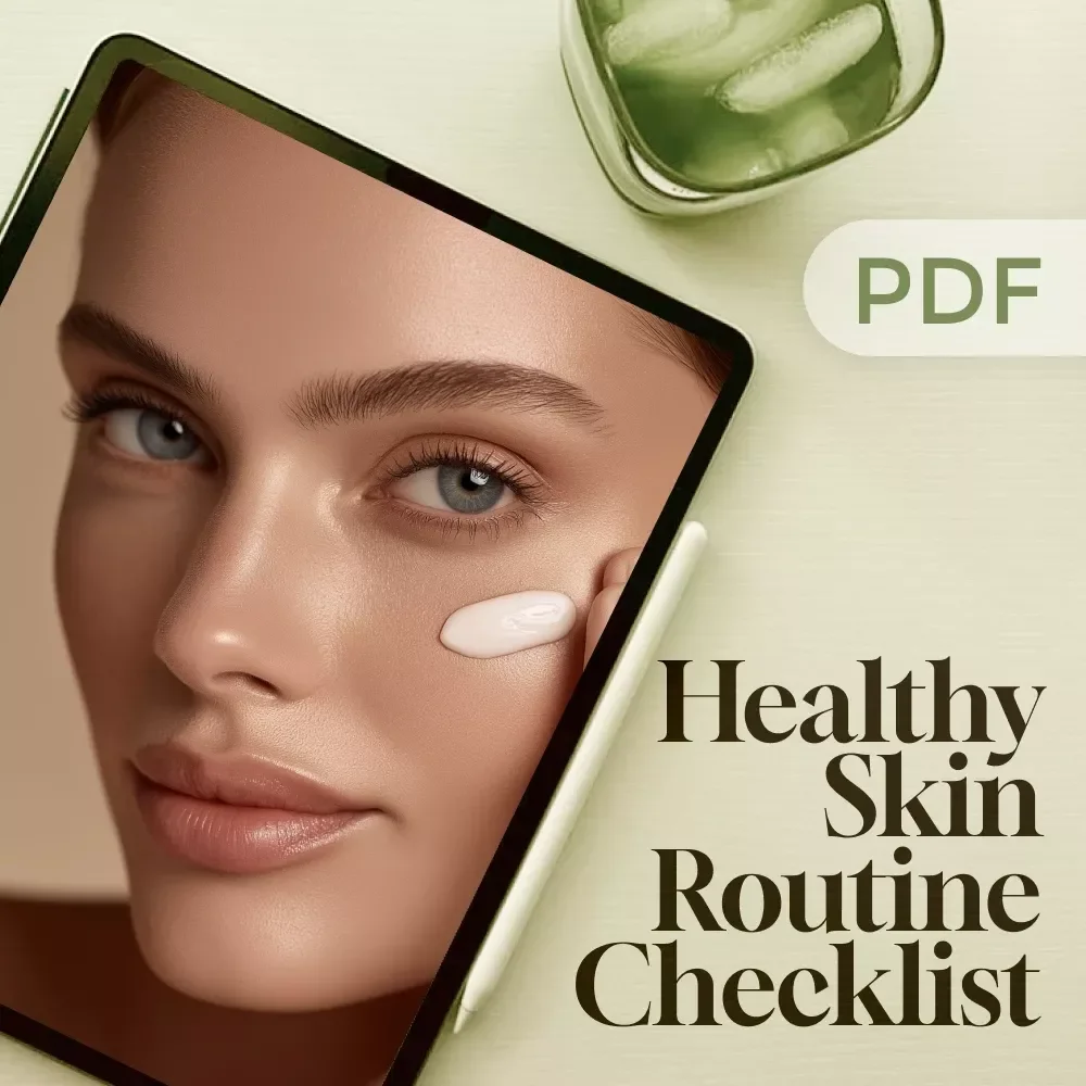 Glowing Skin, Happy You! — Your Ultimate Healthy Skin Routine Checklist | Healthy Skin Routine PDF, Skincare Guide, Daily Checklist, Digital Self-Care Download