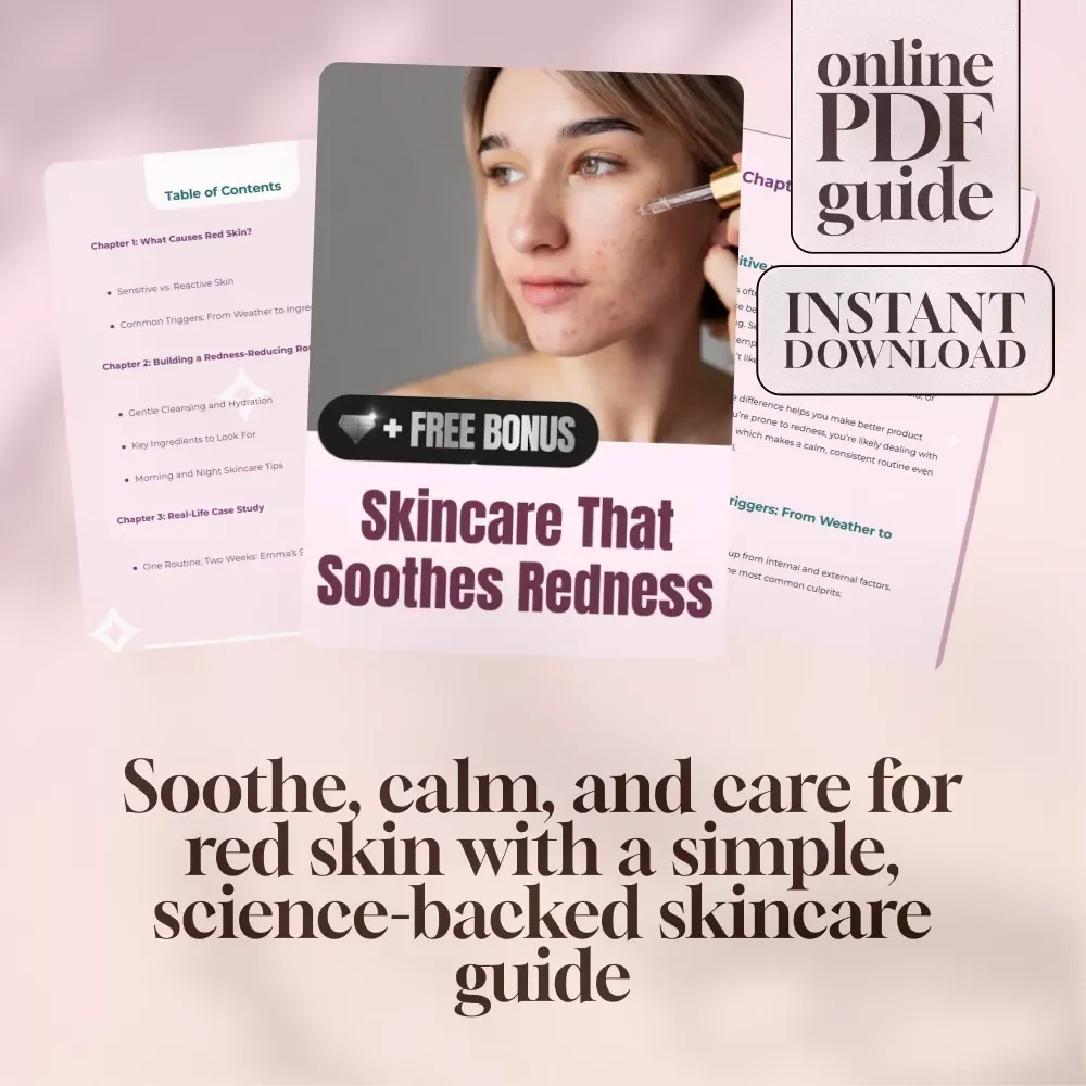 Skincare That Soothes Redness | Best Skincare for Red Skin Guide | Digital Download eBook