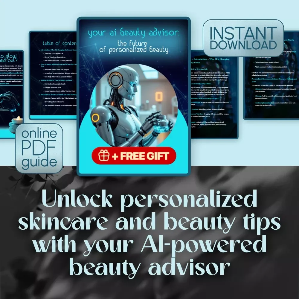 Your AI Beauty Advisor: The Future of Personalized Beauty | AI Beauty Guide for Skincare, Makeup & Routine Perfection | Digital Download
