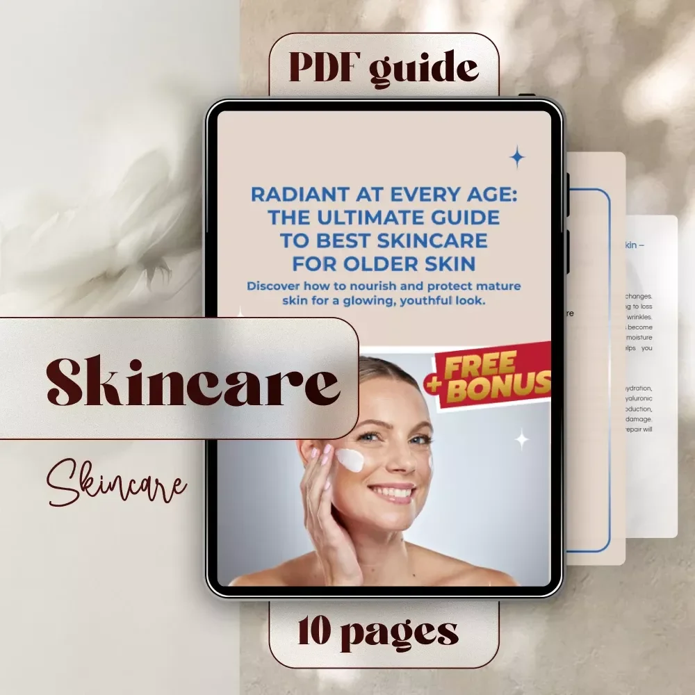 Radiant at Every Age: The Ultimate Guide to Best Skincare for Older Skin | Mature Skin Care eBook | Anti-Aging Routine Checklist | Digital Download