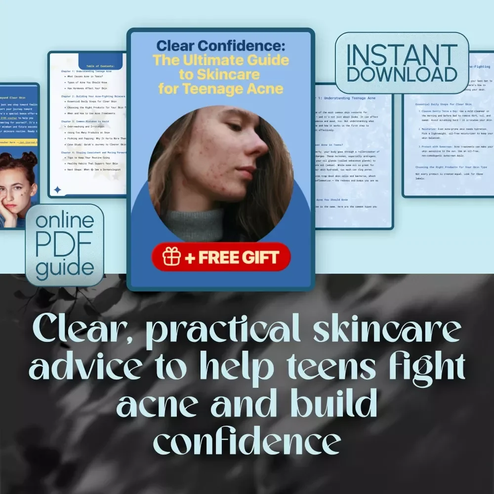 Clear Confidence: The Ultimate Guide to Skincare for Teenage Acne – Best Skincare for Teenage Acne eBook | Digital Download Guide for Teens