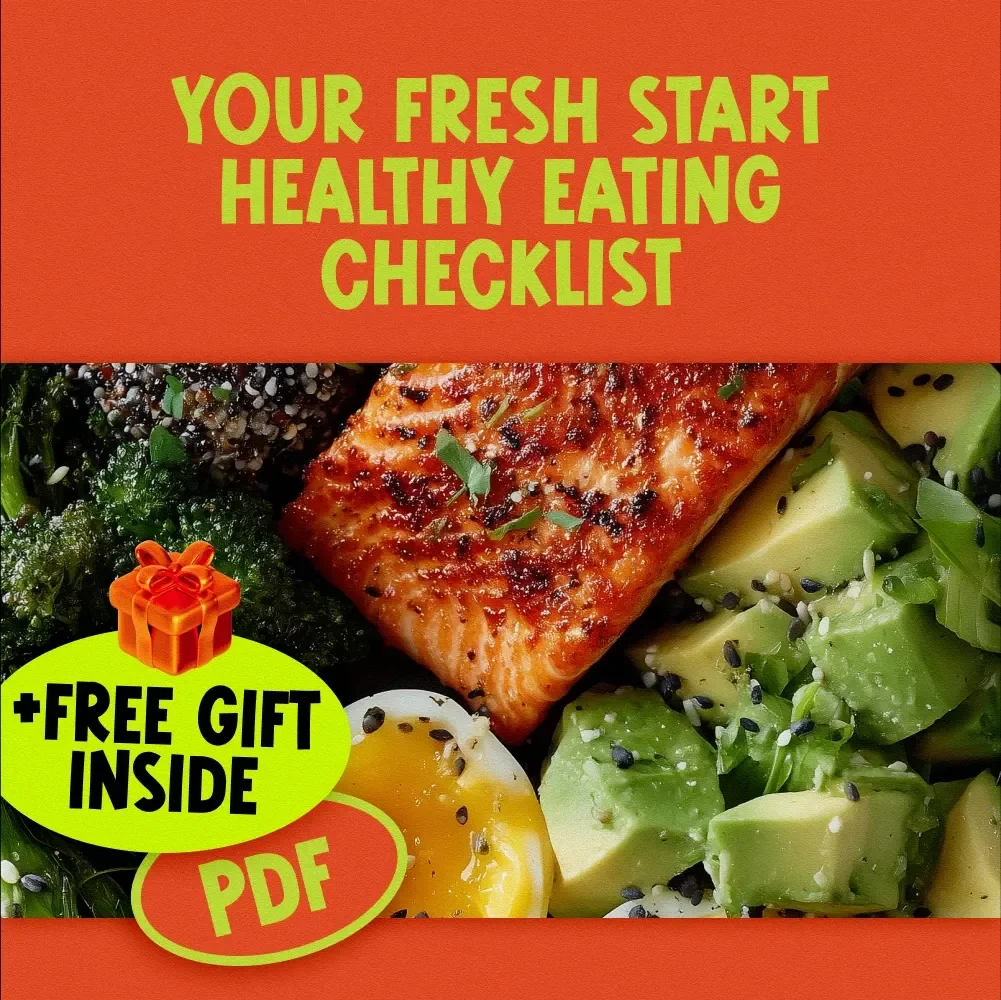 Your Fresh Start Healthy Eating Checklist | Printable Digital Download for Beginners | How to Start Eating More Healthy Guide