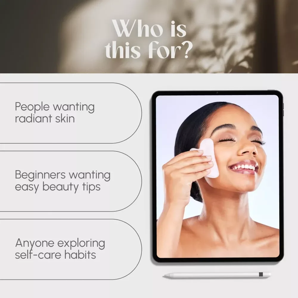 Glow & Flow: Your Ultimate Guide to Facial Massage Techniques | Digital Download for Radiant Skin, Relaxation & Self-Care Routine