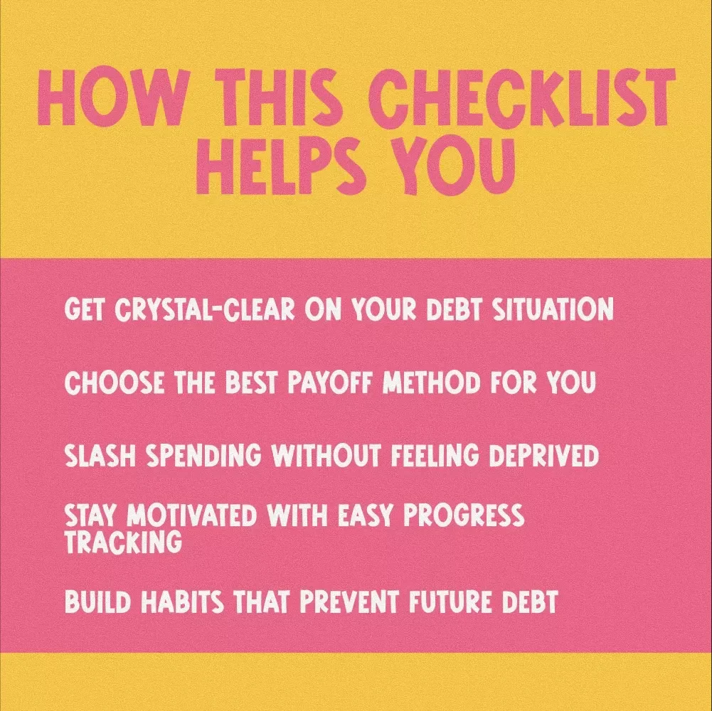 The Actionable Checklist to Crush Your Credit Card Debt | Get Out of Credit Card Debt Fast | Budget & Finance Printable Download