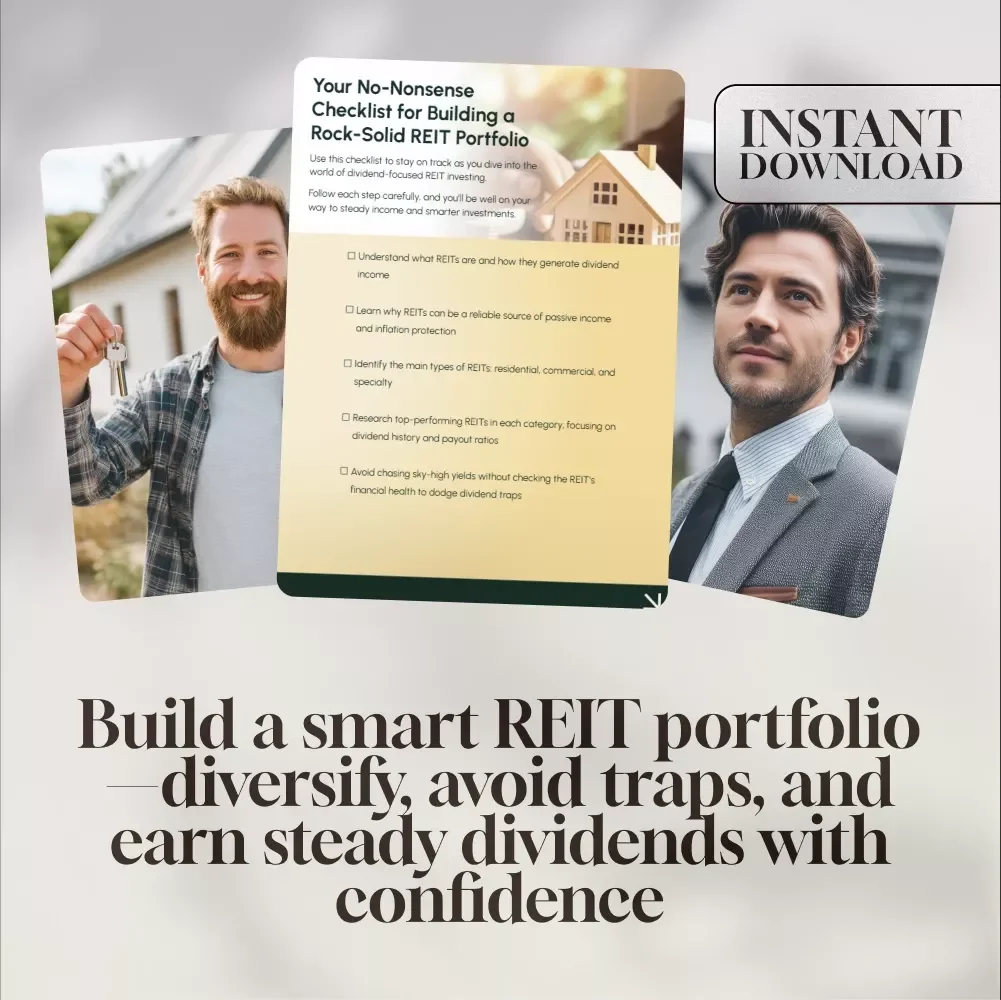 Your No-Nonsense Checklist for Building a Rock-Solid REIT Portfolio | Best REITs for Dividends | Digital Download