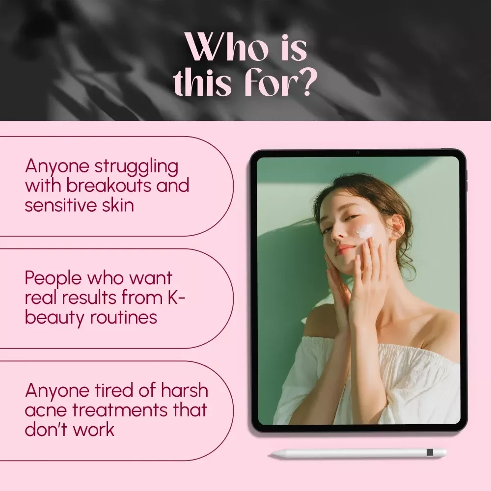 Clear Skin, Korean Glow: The Acne-Fighting Routine That Actually Works | Korean Skincare for Acne Guide, K-Beauty eBook for Clear Skin