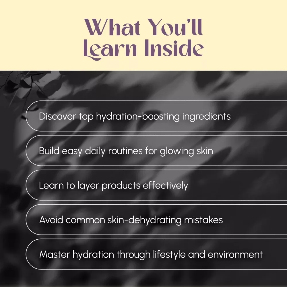 Glow On: Your Simple Guide to Hydrating Skincare – Digital Guide for Glowing Skin, Hydrating Skincare Routine PDF, Self-Care eBook, Skincare Checklist