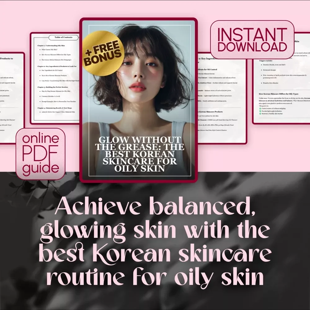 Glow Without the Grease: The Best Korean Skincare for Oily Skin Guide – The Ultimate Digital Download for Balanced, Clear Skin