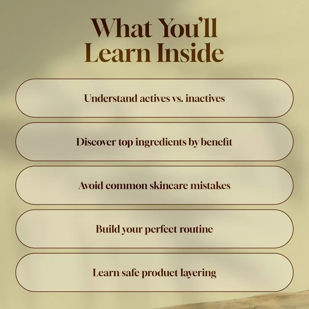 Glow Science: Unlocking the Power of Active Ingredients in Skincare | Skincare eBook, Digital Guide, Skincare Checklist | What Are Active Ingredients in Skincare