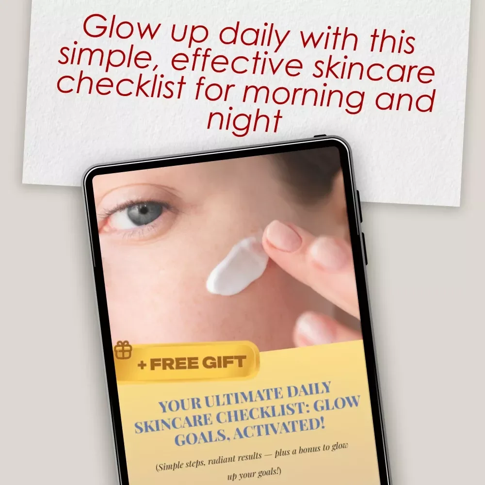 Your Ultimate Daily Skincare Checklist: Glow Goals, Activated! | Daily Skincare Routine PDF | Morning & Night Skincare Guide | Skincare Checklist Download