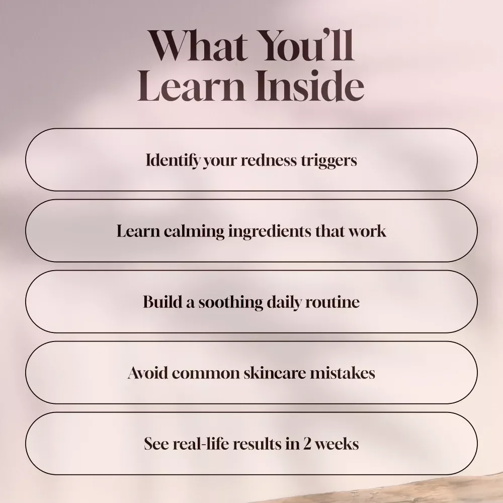 Skincare That Soothes Redness | Best Skincare for Red Skin Guide | Digital Download eBook