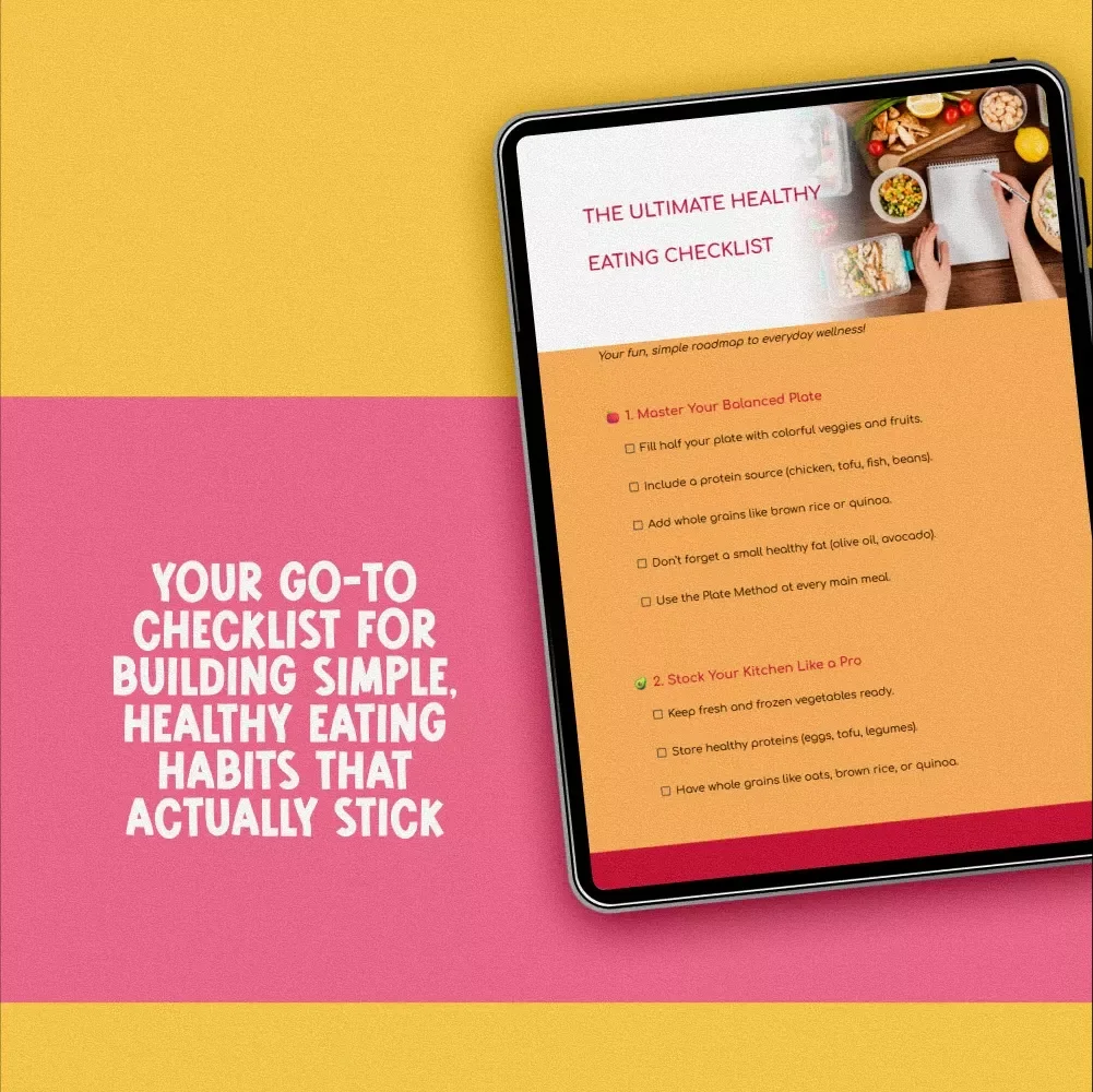 The Ultimate Healthy Eating Checklist | Digital Download Guide for How to Eat to Stay Healthy | Wellness eBook & Nutrition Tips Printable