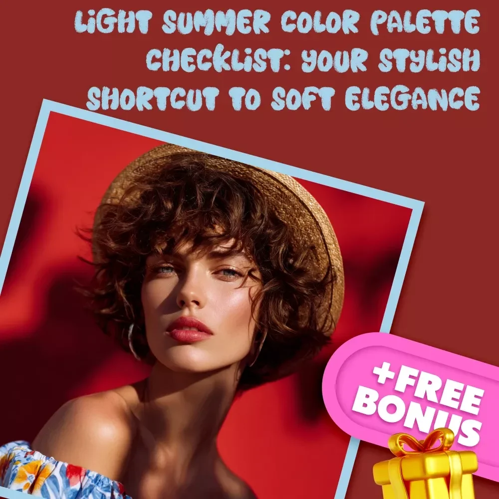 Light Summer Color Palette Checklist: Your Stylish Shortcut to Soft Elegance | Digital Download for Seasonal Color Analysis, Wardrobe Planning & Style Guide