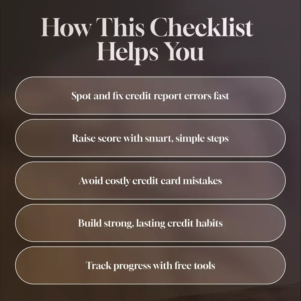 Credit Score Makeover: Your Quick Action Checklist | Fix Your Credit Score Fast | Instant Download PDF