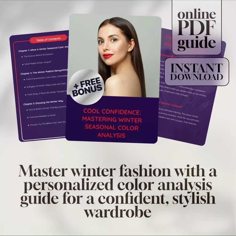 Cool Confidence: Mastering Winter Seasonal Color Analysis Guide - Your Winter Palette for Fashion and Style