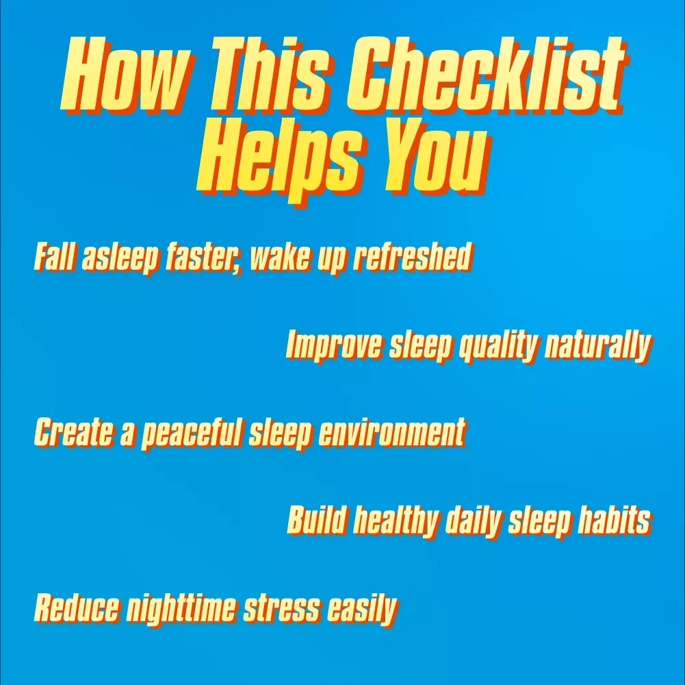 How To Get Natural Rest Like A Pro Every Night | Checklist for How to Get Good Sleep Naturally | Digital Download Wellness Guide
