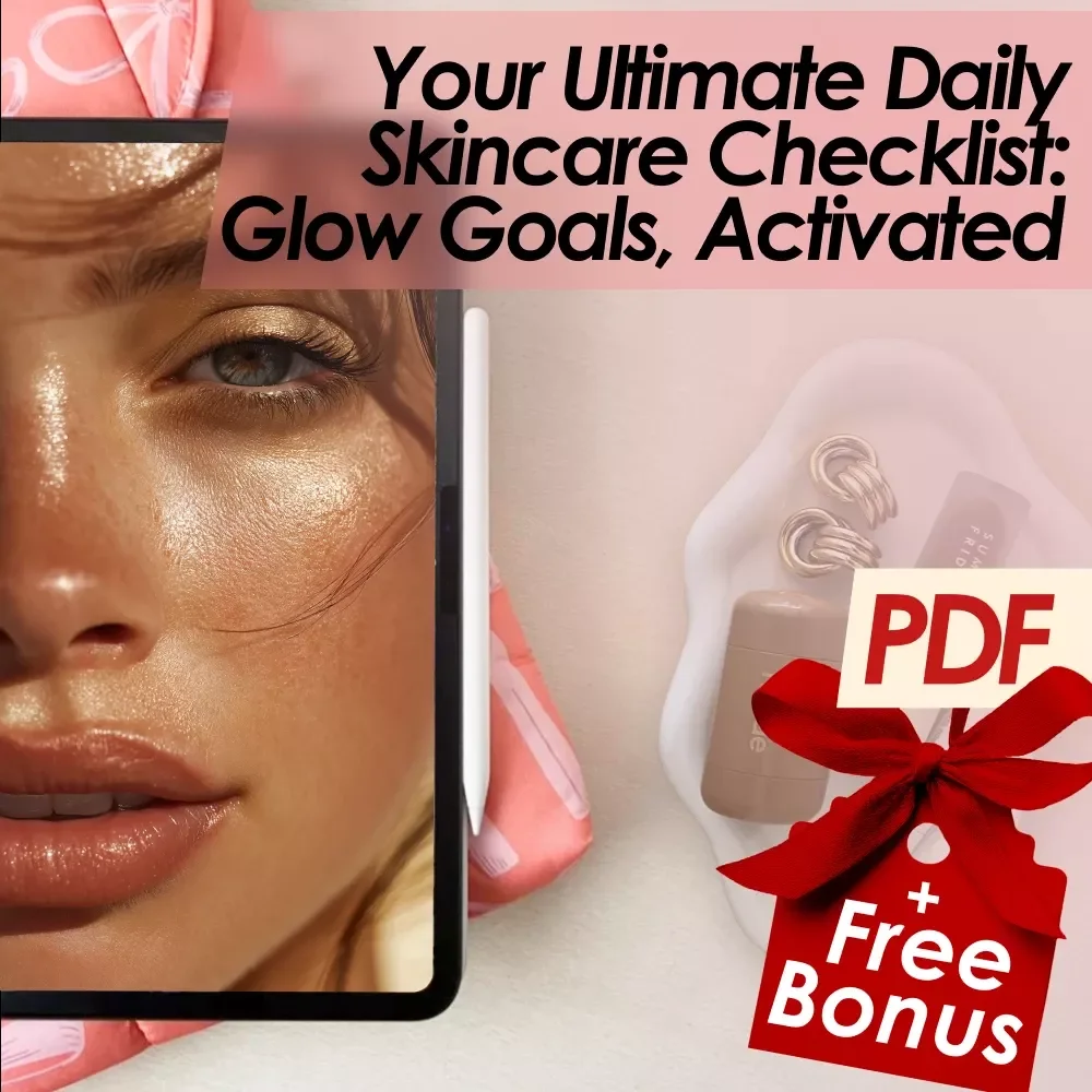 Your Ultimate Daily Skincare Checklist: Glow Goals, Activated! | Daily Skincare Routine PDF | Morning & Night Skincare Guide | Skincare Checklist Download