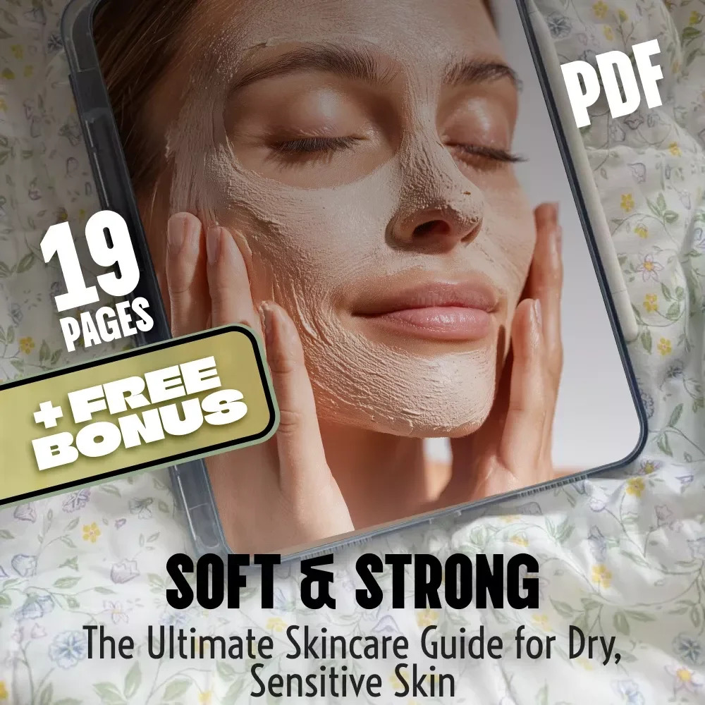 Soft & Strong: The Ultimate Skincare Guide for Dry, Sensitive Skin | Best Skincare for Dry Sensitive Skin | Digital Download eBook & Skincare Checklist