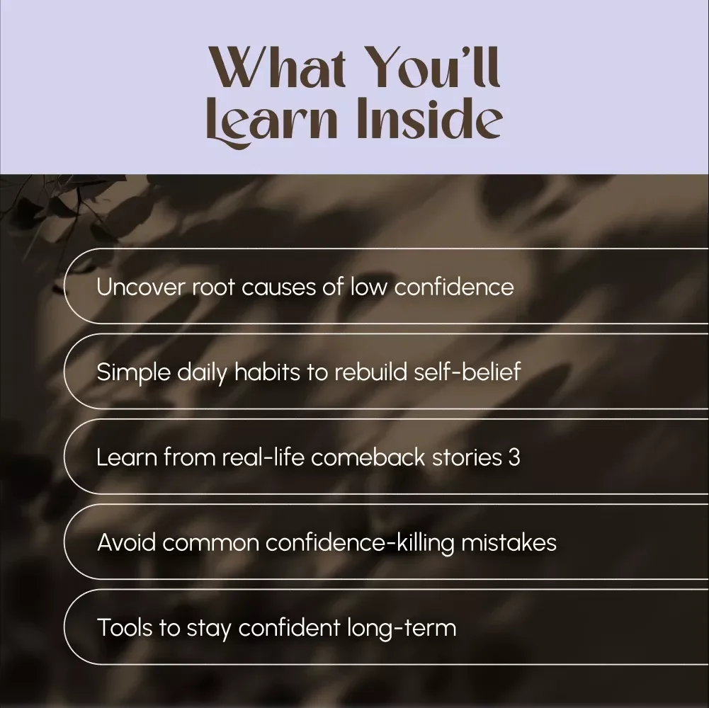 Bounce Back Bold: Your Guide to Regaining Lost Confidence | Digital Download | How to Regain Lost Confidence Workbook | Self-Improvement eBook