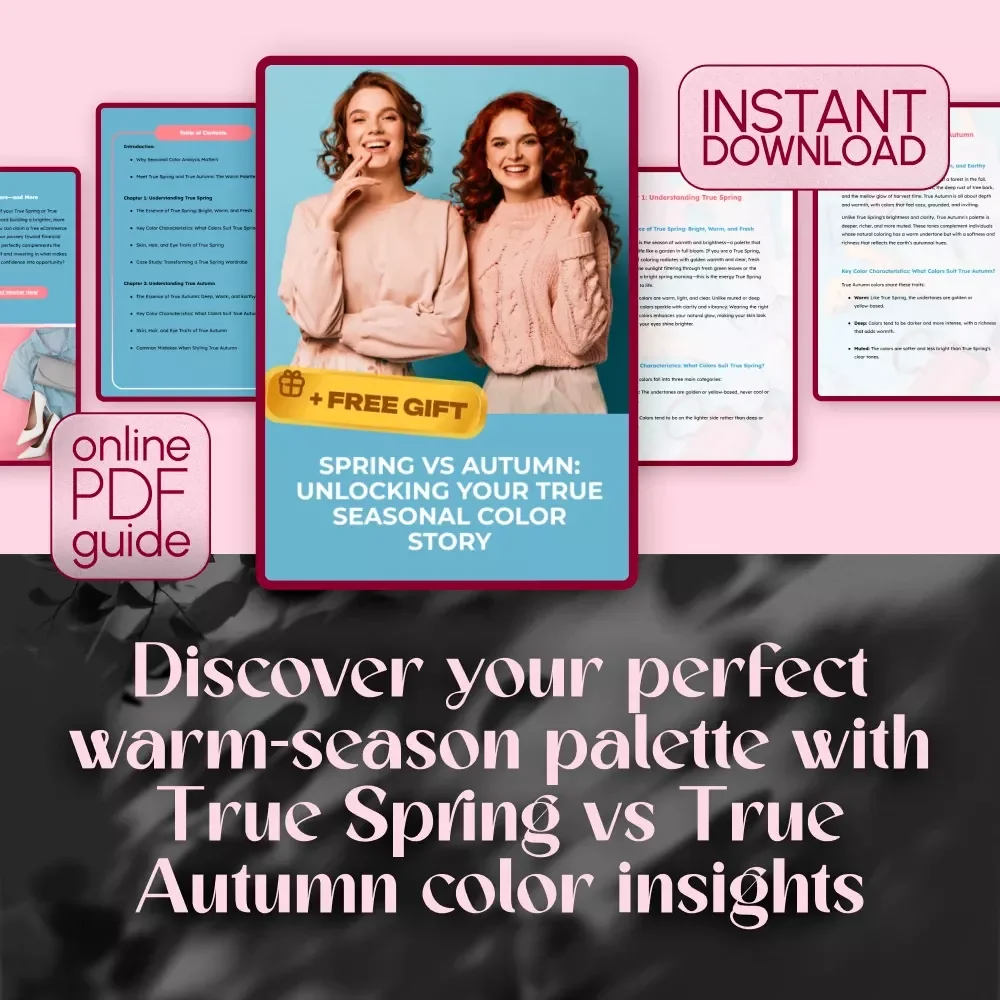 Spring vs Autumn: Unlocking Your True Seasonal Color Story | True Spring vs True Autumn Color Analysis Guide for Warm Seasons