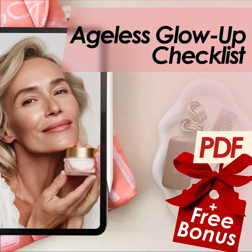 Ageless Glow-Up Checklist | Printable Skincare Routine for Radiant Aging Skin | Digital Download Guide for Best Skincare for Aging Skin