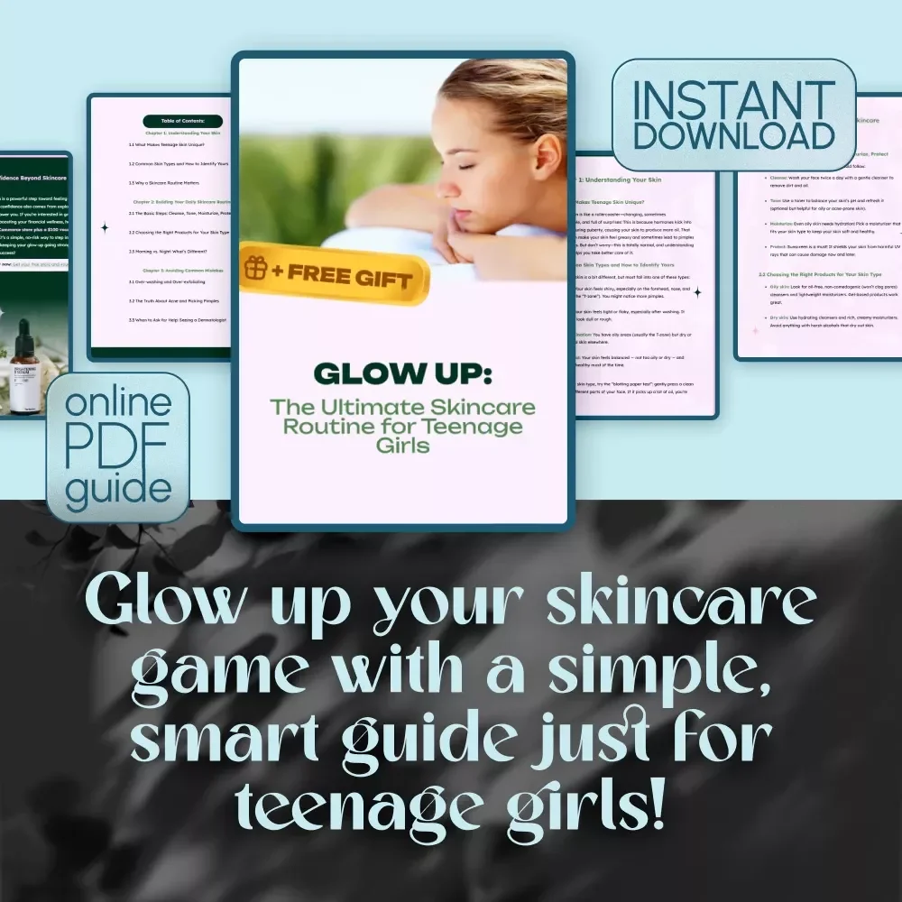 Glow Up: The Ultimate Skincare Routine for Teenage Girls | Digital Skincare Guide | Skincare Routine for Teenage Girl | Teen Beauty eBook