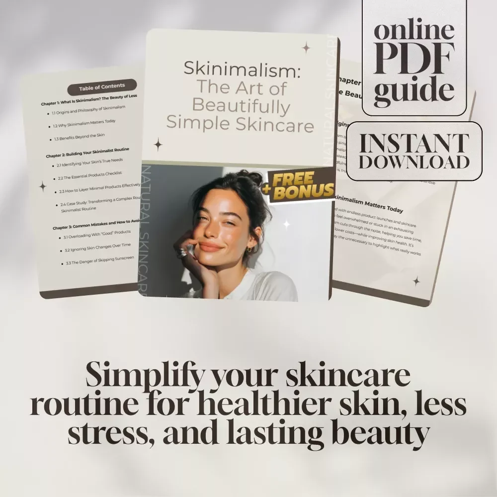 Skinimalism: The Art of Beautifully Simple Skincare | Minimal Skincare Guide | Digital Skincare Routine eBook | Skinimalist Lifestyle PDF