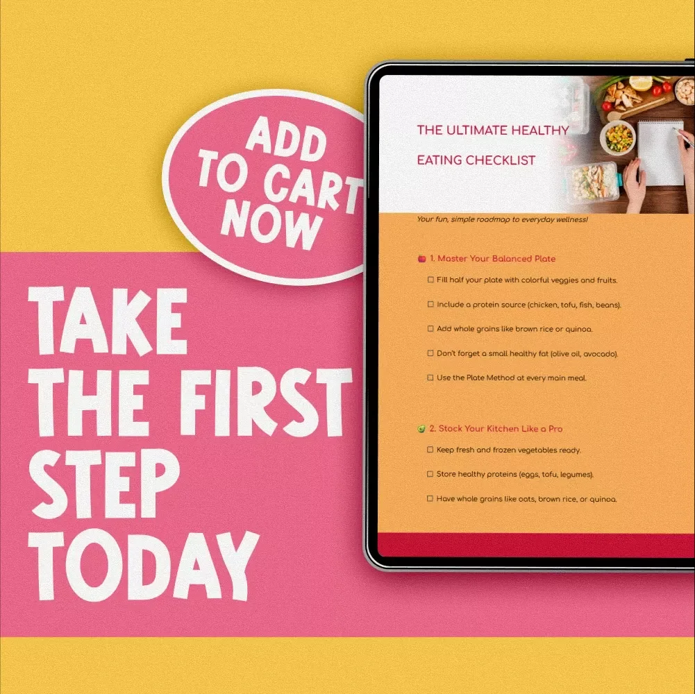 The Ultimate Healthy Eating Checklist | Digital Download Guide for How to Eat to Stay Healthy | Wellness eBook & Nutrition Tips Printable