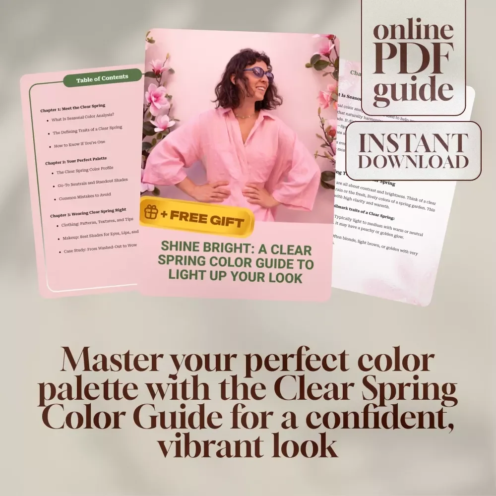Shine Bright: A Clear Spring Color Guide to Light Up Your Look - Digital Download for Seasonal Color Analysis & Personal Style