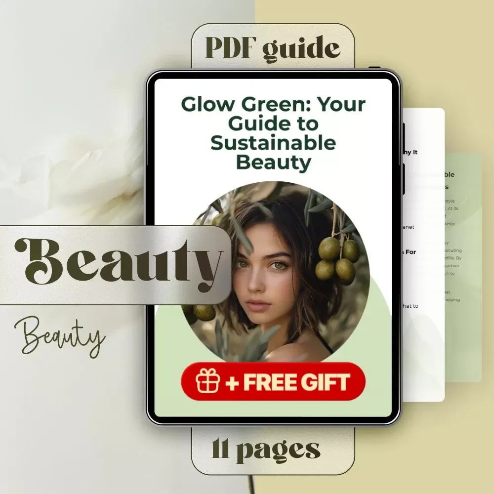 Glow Green: Your Guide to Sustainable Beauty | Eco-Friendly Skincare eBook | Sustainable Beauty Routine Checklist | Digital Download Guide