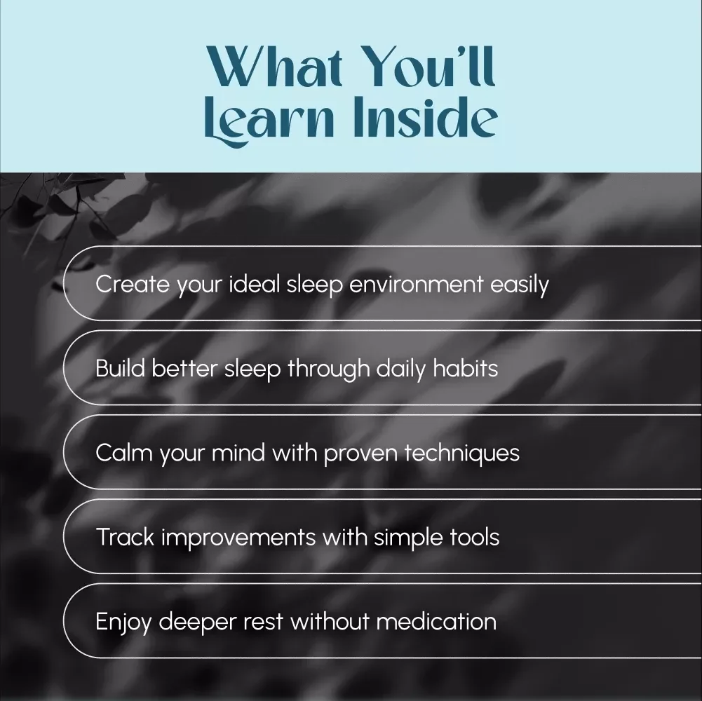 Your Simple Guide to Natural, Restorative Sleep | How to Get Good Sleep Naturally | eBook for Better Rest, Digital Wellness Guide, Instant Download