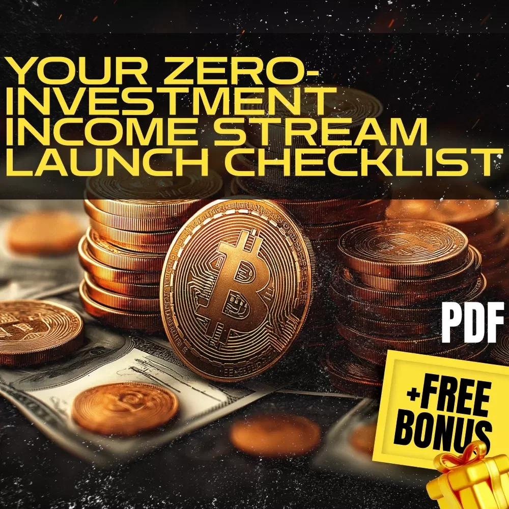 Your Zero-Investment Income Stream Launch Checklist – How to Start Multiple Income Streams With No Money