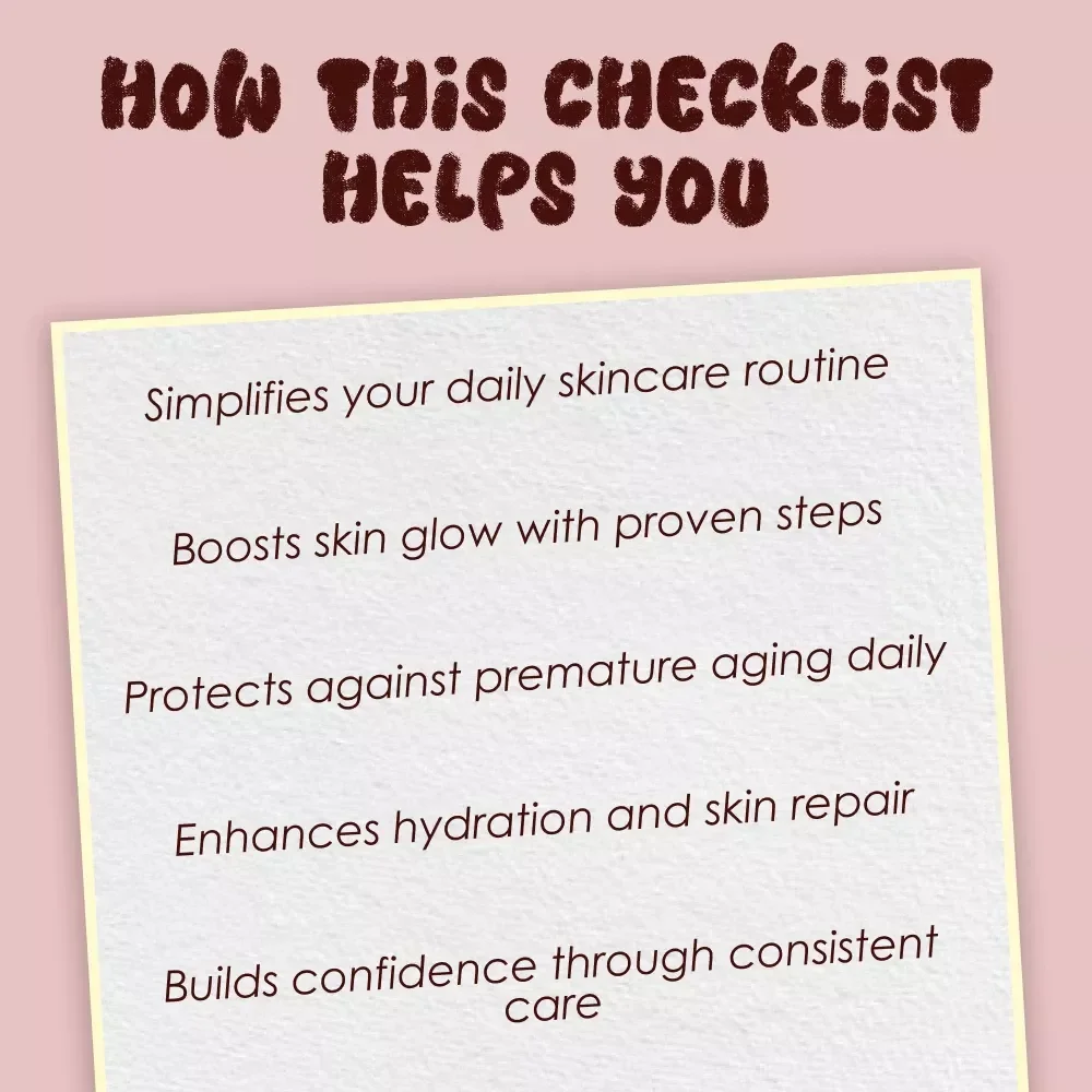 The Ultimate 10-Step Skincare Checklist: Glow Like You Mean It! | Digital Download | 10 Step Skincare Routine Guide for Radiant Skin