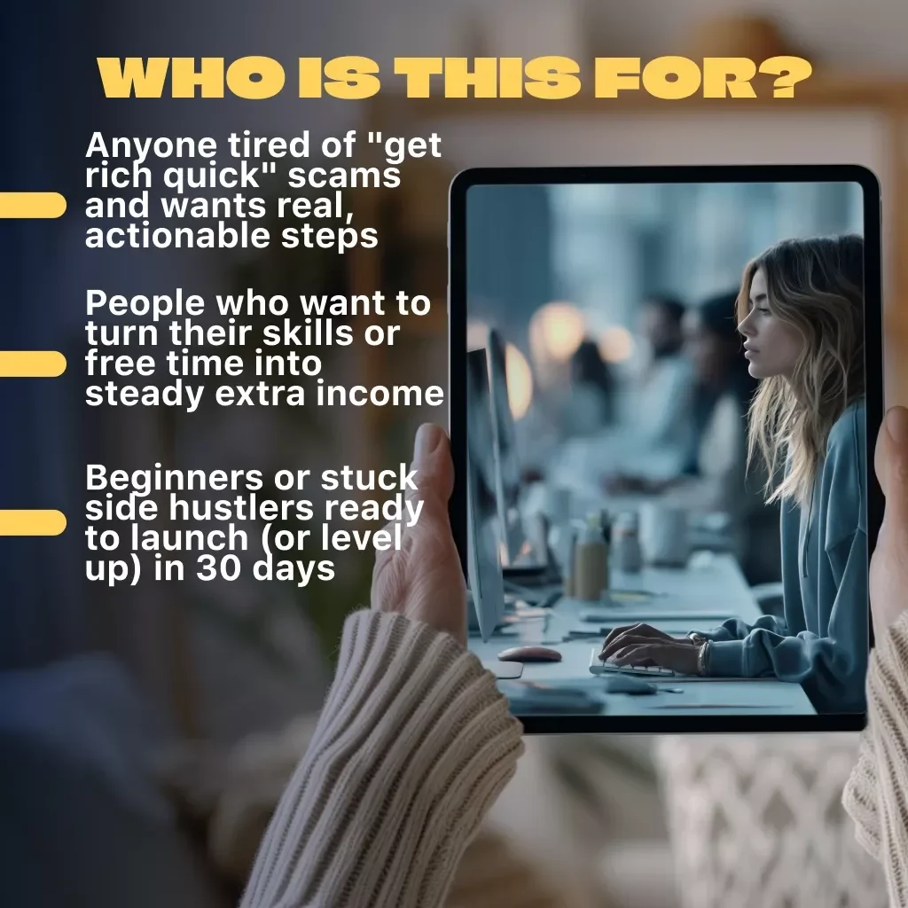 Your First $1,000 a Month: The Smart Guide to Side Income That Actually Works – Digital Download | How to Make $1000 a Month from Side Income