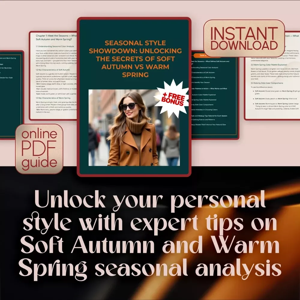 Seasonal Style Showdown: Unlocking the Secrets of Soft Autumn vs Warm Spring - Ultimate Guide for Color Analysis & Styling