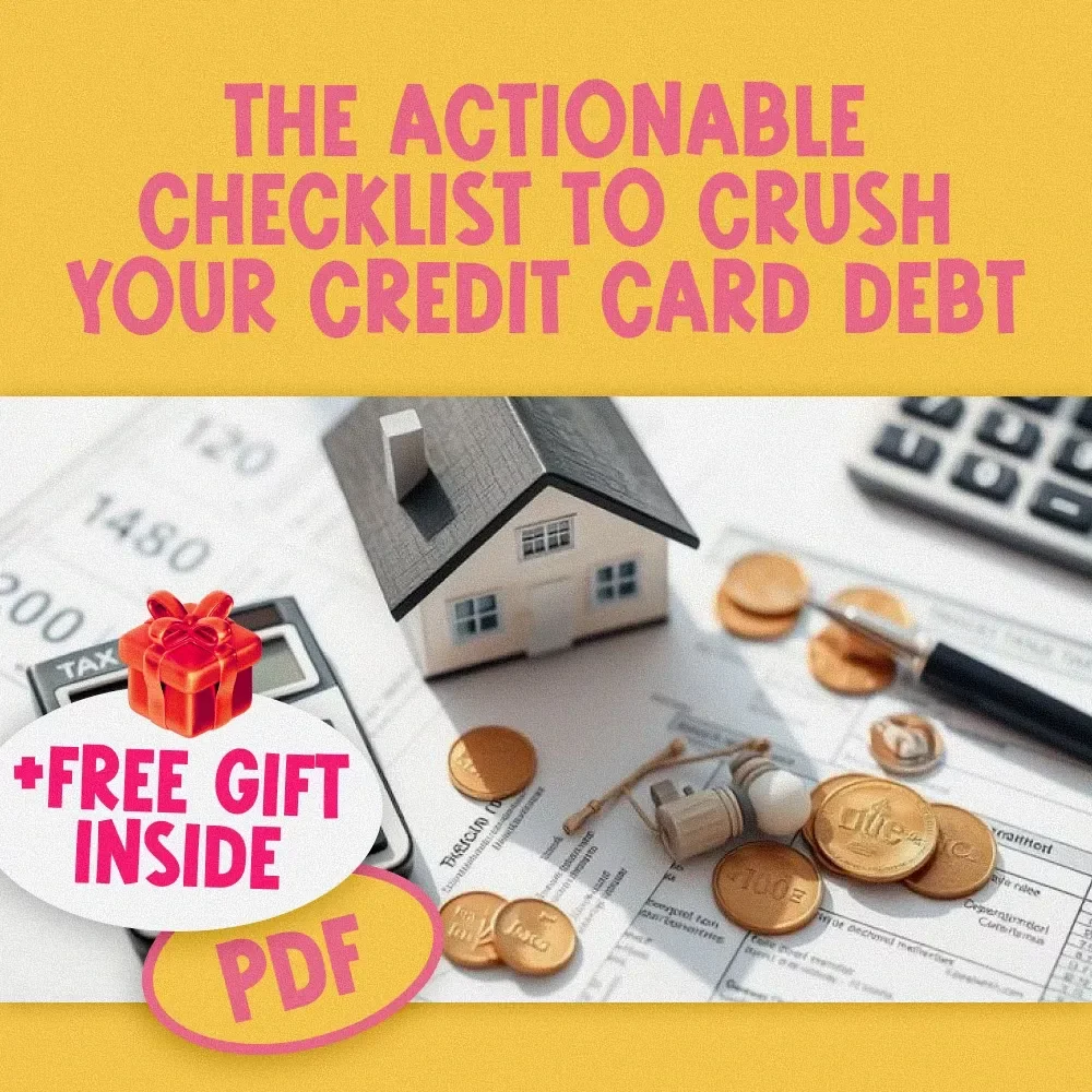 The Actionable Checklist to Crush Your Credit Card Debt | Get Out of Credit Card Debt Fast | Budget & Finance Printable Download