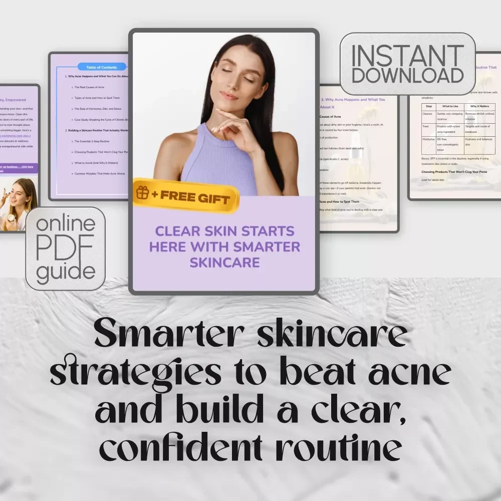 Clear Skin Starts Here with Smarter Skincare | Acne Guide for Teens & Adults | Best Skincare for Acne Routine & Treatment Tips | Digital Download PDF